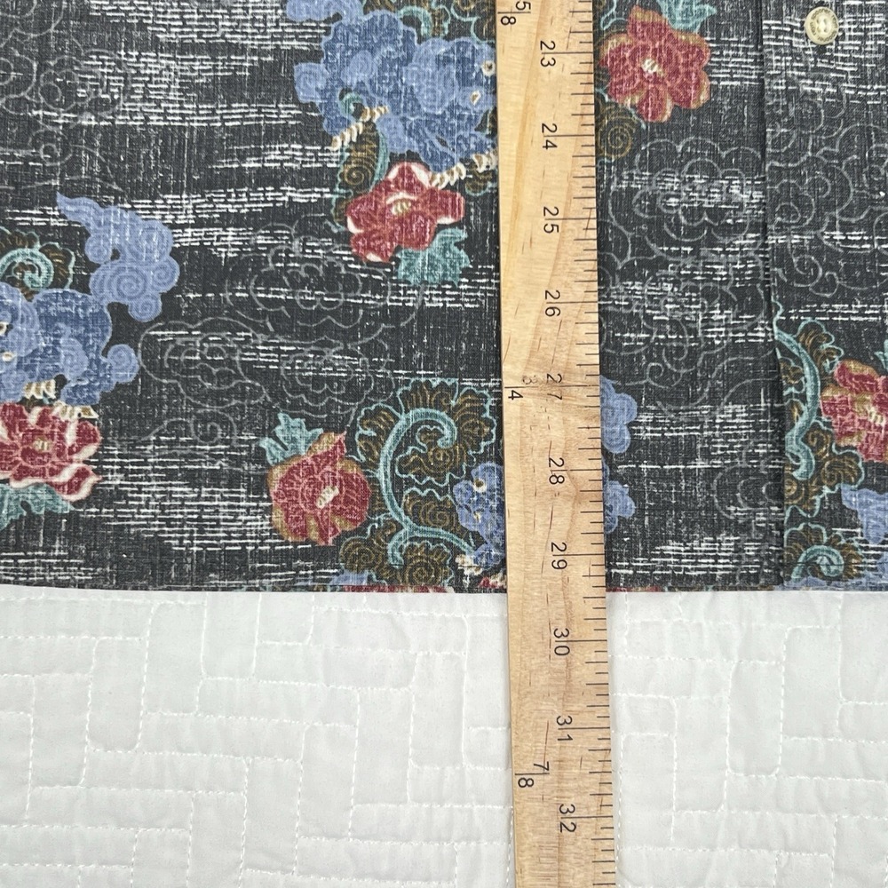 VTG Reyn Spooner Shirt Men's M Hawaiian  Traditionals Floral Kloth 1/4 Button - Picture 8 of 9